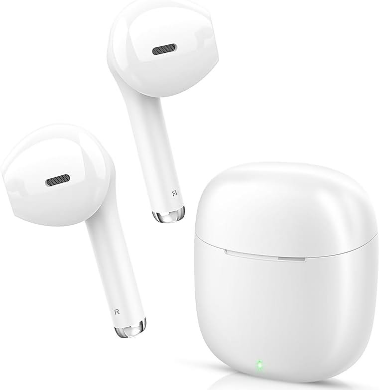 yobola Wireless Earbuds, Bluetooh Earbuds, Deep Bass Light Weight Mini Wireless Headphones for Running/Fitness, 25Hrs Playtime, Built-in Microphone, Touch Control, IPX5 Waterproof - Product Image