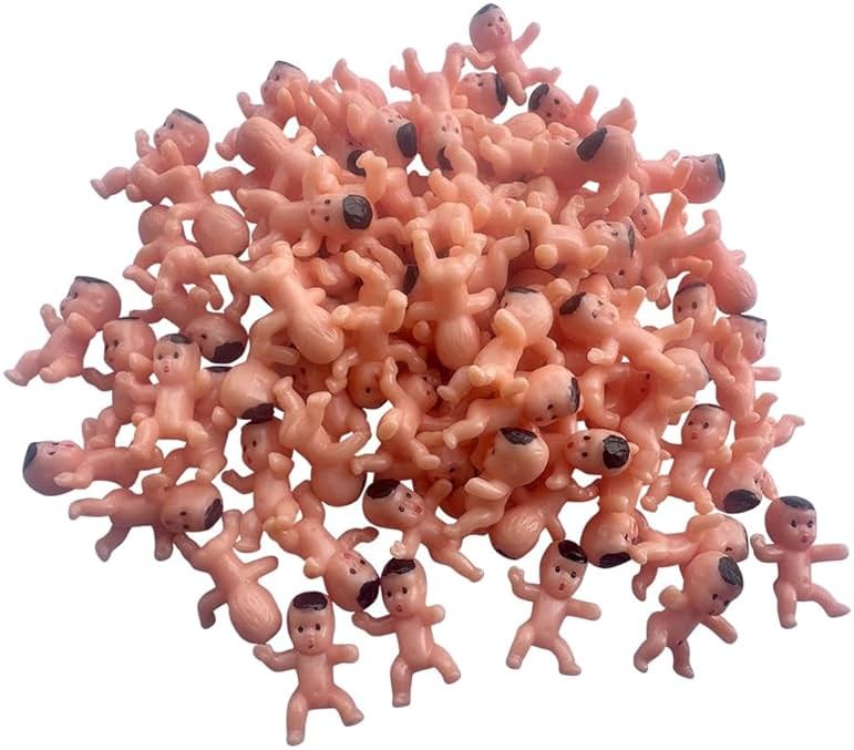 Bouclel Party Decorations Mini Plastic Babies Party Supplies Shower ice cube Game Decor Supplies（40 PCS 1in） - Product Image
