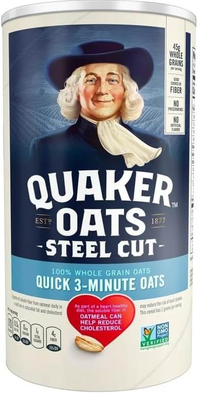Steel Cut Quick 3-Minute Oats, Oatmeal, 25 oz (Pack of 4) - Product Image