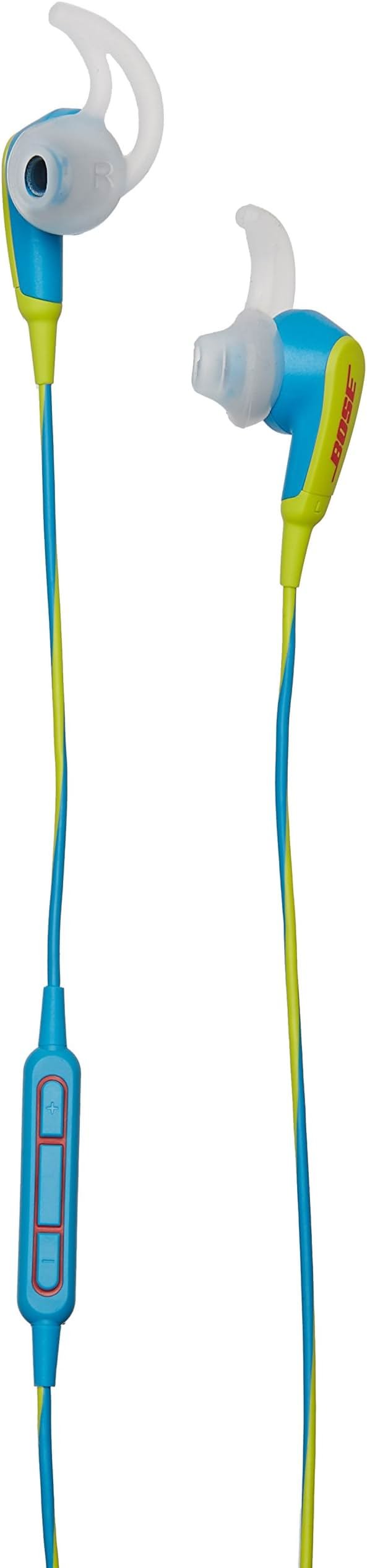 Bose SoundSport in-Ear Headphones for Apple Devices – Neon Blue, Sweat-Resistant, Inline Mic/Remote (Renewed) - Product Image