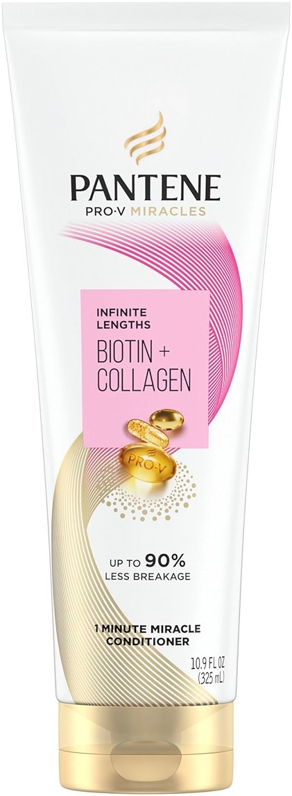 Pantene Pro-V Miracles Infinite Lengths Biotin + Collagen 1 Minute Miracle Conditioner 10.9 FL OZ - Product Image