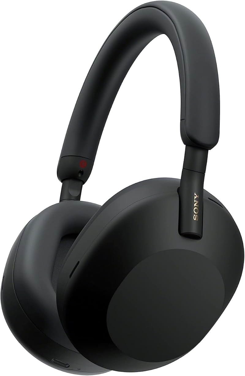 Sony WH-1000XM5 Noise Canceling Wireless Headphones - 30hr Battery Life - Over-Ear Style - Optimized for Alexa and Google Assistant - Built-in mic for Calls - Black - International Version No Warranty - Product Image