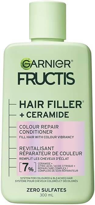 Garnier Fructis Hair Filler Color Repair Conditioner with Ceramide, Smoothing & Sulfate Free Conditioner for Colored, Bleached Hair, 10.1 Fl Oz, 1 Count - Product Image