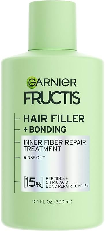 Garnier Fructis Hair Filler Bonding Inner Fiber Rinse Out Pre Shampoo Treatment With Bond Repair Complex, 10.1 Fl Oz, 1 Count - Product Image