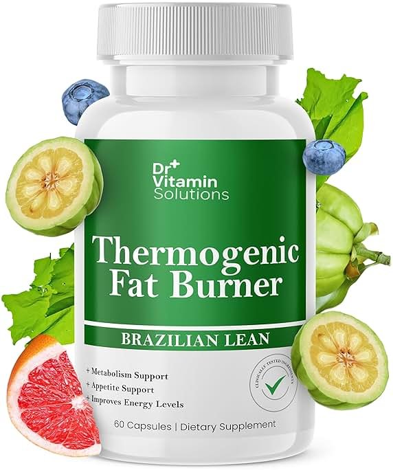 Thermogenic Fat Burner Brazilian Lean, Weight Loss Pills for Women, Waist Trimmer & Supplements for Bloating for Women & Men, 60 Capsules - Product Image