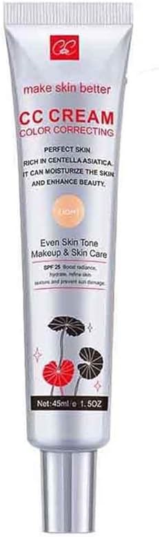 Color Correcting CC Cream with SPF 25, Coverage Lightweight Foundation, Hydrating Serum, Even Skin Tone Makeup and Skin Care, Boost Radiance, Refine Skin Texture, Avoid Sun Damage (LightLight, 1PCS) - Product Image