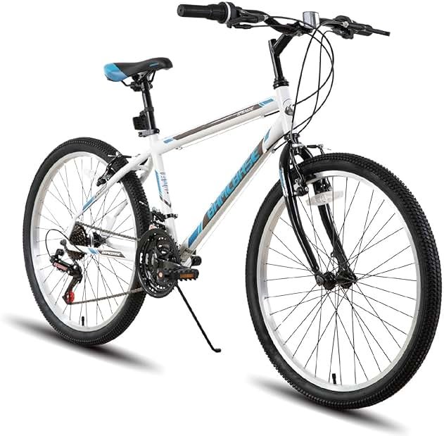 HH HILAND 24 26 inch Mountain Bike for Men Women, 18 Speeds High-Carbon Steel Frame, Sport Cycling MTB Bicycle for Adult - Product Image