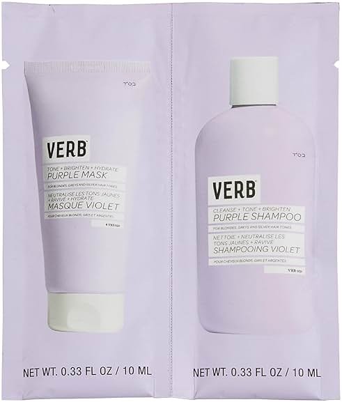 VERB Purple Shampoo - Vegan Toning Shampoo for Blonde, Grey and Silver Hair - Free of Harmful Sulfates and Paraben - Purple Color Corrector to Reduce Yellow Brassy Tones - Product Image