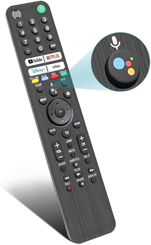 Replacement for Sony TV Remote, for All 2019-2026 Sony Remote Control for Bravia Smart TV with Voice Control. for Bravia XR/XBR/KD/K Series Google/Android TVs. 1-Year Warranty. - Product Image