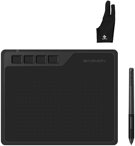 GAOMON S620 6.5 x 4 Inches Graphics Tablet with 8192 Passive Pen 4 Express Keys for Digital Drawing & OSU & Online Teaching-for Mac Windows Android OS - Product Image