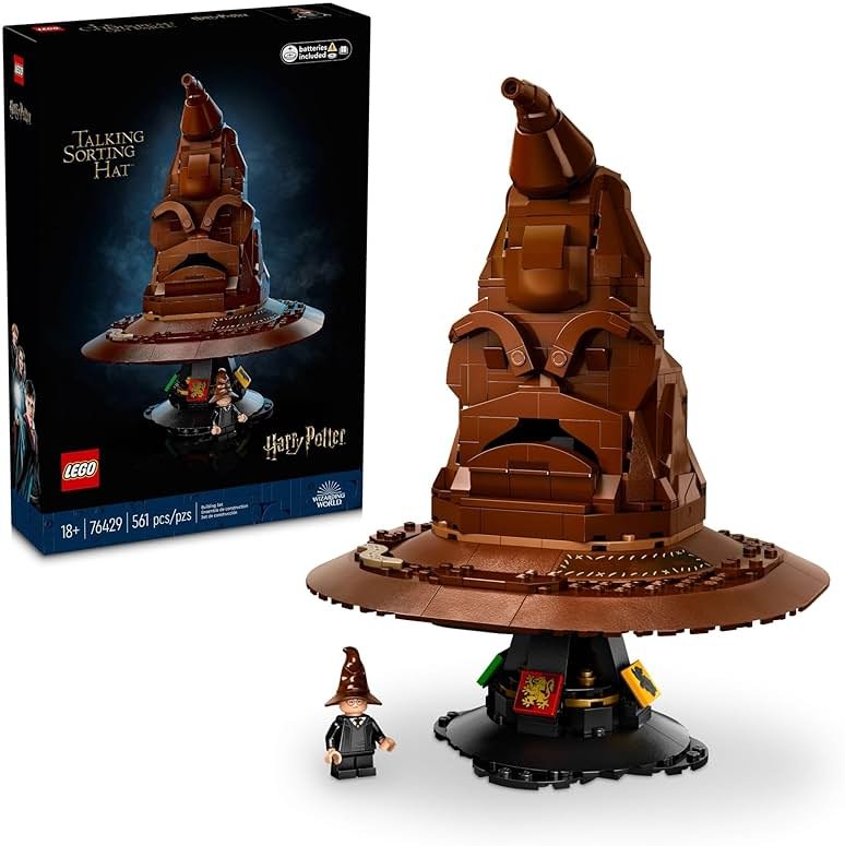 LEGO Harry Potter Talking Sorting Hat W/ 31 Voices - Harry Potter Building Set - Gift Idea for Adults, Women & Men, 18+ - 76429 - Product Image