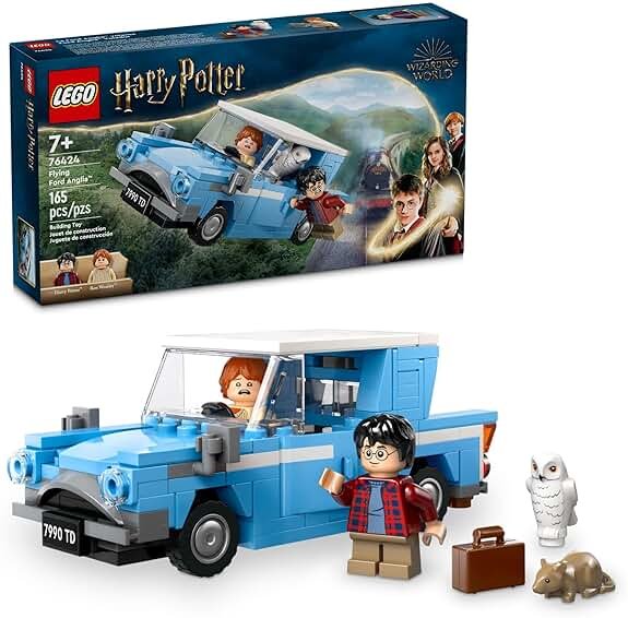 LEGO Harry Potter Flying Ford Anglia, Buildable Car Toy with 2 Minifigures for Role Play, Fantasy Playset for Kids, Harry Potter Car, Gift for Boys, Girls and Any Fan Ages 7 and Up, 76424 - Product Image