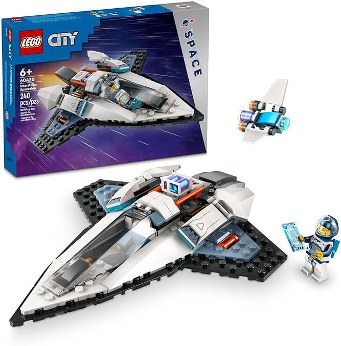 LEGO City Interstellar Spaceship Toy for Kids, Creative Play Space Building Set with Spacecraft Model, Drone, and Astronaut Figure, Building Toy for Boys, Girls and Kids Ages 6 and Up, 60430 - Product Image