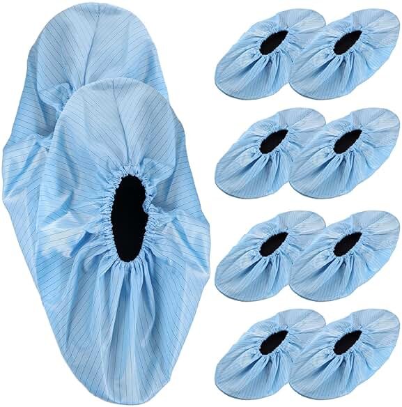 Sosoport 5 Pairs Reusable Shoe Covers Non Slip Shoe Protectors Cover Non Slip Washable Boot Covers Foot and Shoe Booties for - Product Image