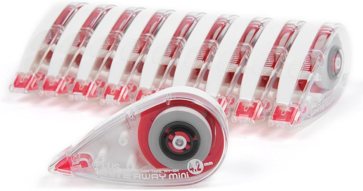 Plus Precision Correction Tape – 20-Pack, Smooth Instant Coverage, No Drying Time, 5/32” (4.2mm) Width x 23 ft (7m) Length, Clean & Accurate Error Correction - Product Image