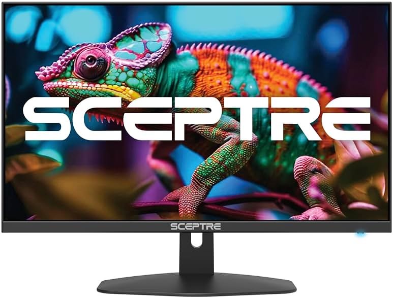 New! Sceptre 27-inch Gaming Monitor 100Hz 1ms DisplayPort HDMI x2 100% sRGB AMD FreeSync Build-in Speakers, Eye Care Frameless Machine Black 2025 (E275W-FW100T Series) - Product Image