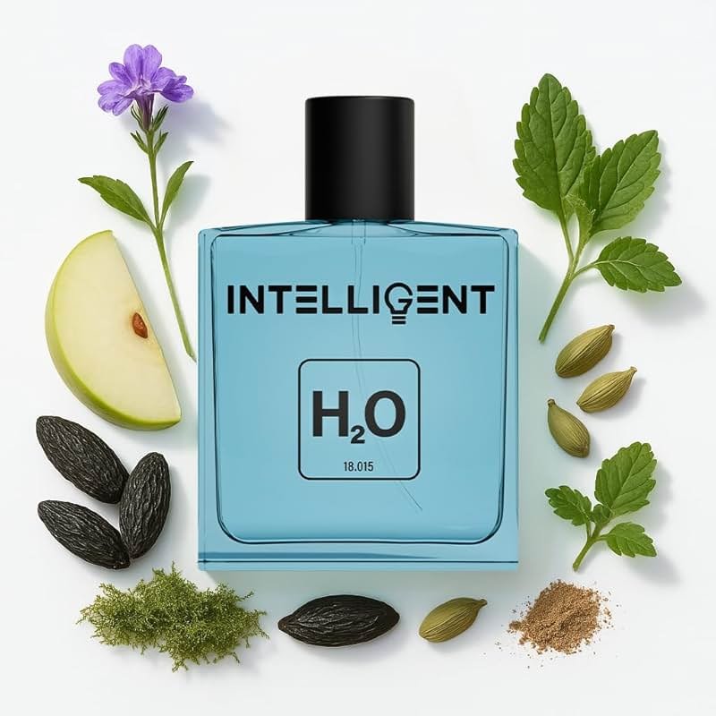 Intelligent H2O Eau de Parfum | Cologne for Men | Aquatic, Bold, and Refreshing | 3.4 Fl Oz (100 mL) - Product Image