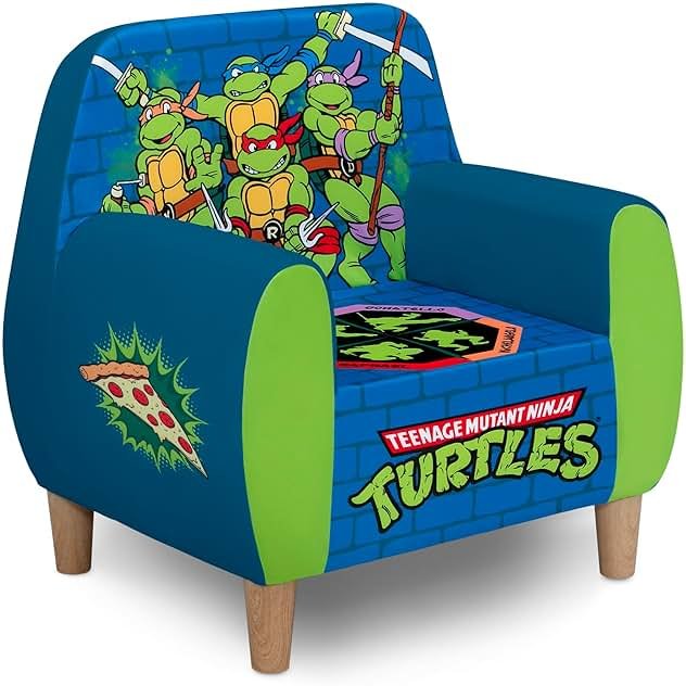 Delta Children Teenage Mutant Ninja Turtles Foam Chair for Kids, Green - Product Image