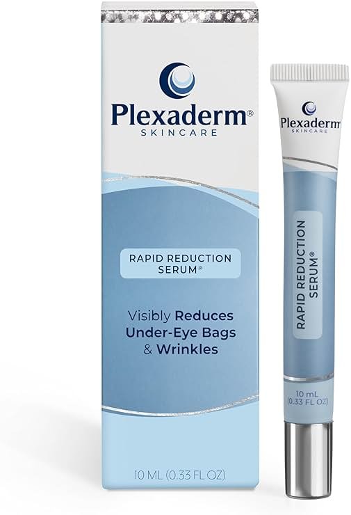 Plexaderm Rapid Reduction Eye Serum - Visibly Reduces Under-Eye Bags, Wrinkles, Dark Circles, Fine Lines & Crow's Feet Instantly, Anti Aging Wrinkle Remover for Face, Full Size Tube - Product Image