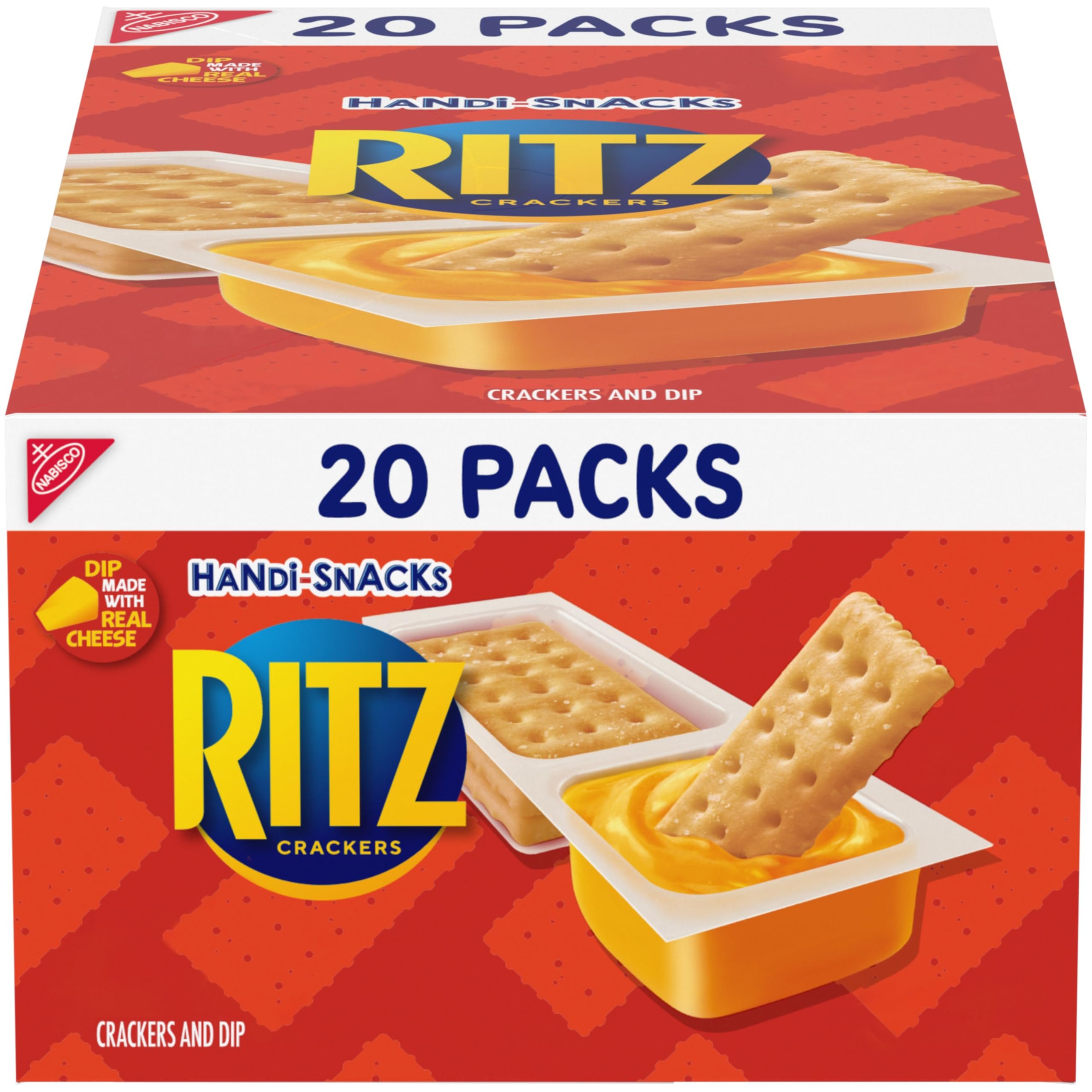 Handi-Snacks RITZ Crackers 'N Cheesy Dip Snack Packs, 20 Snack Packs - Product Image