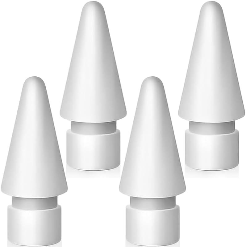 SIXFU Replacement Tips for Apple Pencil 2nd Generation/ 1st Generation Tips, iPencil Nibs Accessories for iPad Pro Pencil 2/1 Gen(4 Pack) - Product Image
