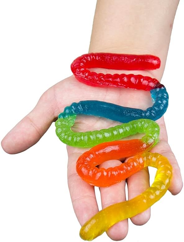 Gummy Super Worm - 2 Feet of Flavor, 3-Pack, Original & Sour Options from GGB Candies (Original, 3 Pack) - Product Image