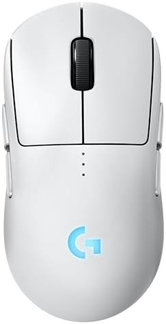 Logitech G PRO 2 Lightspeed Wireless Gaming Mouse, Right- or Left-Handed Mouse with up to 4 Customizable and Switchable Magnetic Side Buttons, 44K DPI Sensor, USB-C Charging, for PC/Mac - White - Product Image