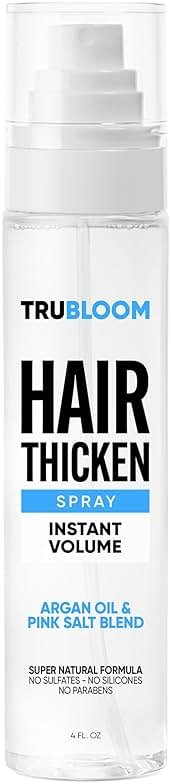 TRU BLOOM Hair Thickening Spray – Get Instant Fuller, Thicker & Healthier Hair, All-Natural Thickening & Volumizing Spray, Stylist-Recommended Hair Volumizer Spray For Both Women & Men. Made in USA - Product Image