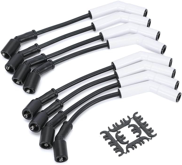 Spark Plug Wire Set for GM LS3/LS4/LS7/LT Engines 9070C Extreme 9000 Ceramic Spark Plug Boot Ignition Wire/Cable Kit - Product Image