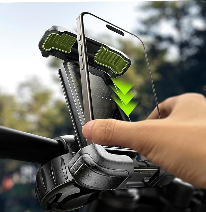 LISEN Bike Phone Holder, [Super Easy Install] Motorcycle Phone Mount Ebike Accessories Bicycle Handlebar Holder Mount Gift for Adults Kids Mountain Bike Gear Accessories for iPhone Samsung Pixel - Product Image