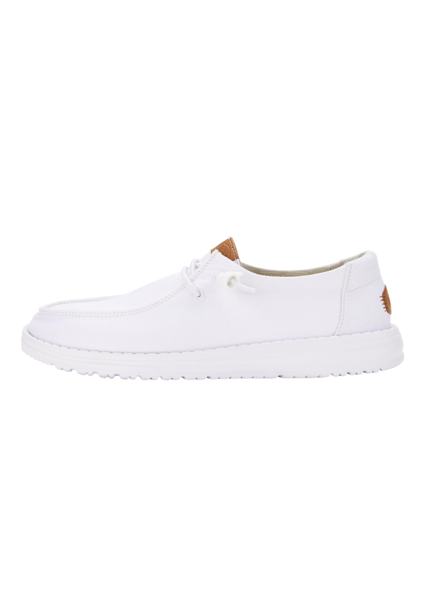 HEYDUDE Wendy Stretch Canvas Women’s Shoes, Women’s Slip-on Loafers, Comfortable & Light-Weight - Product Image