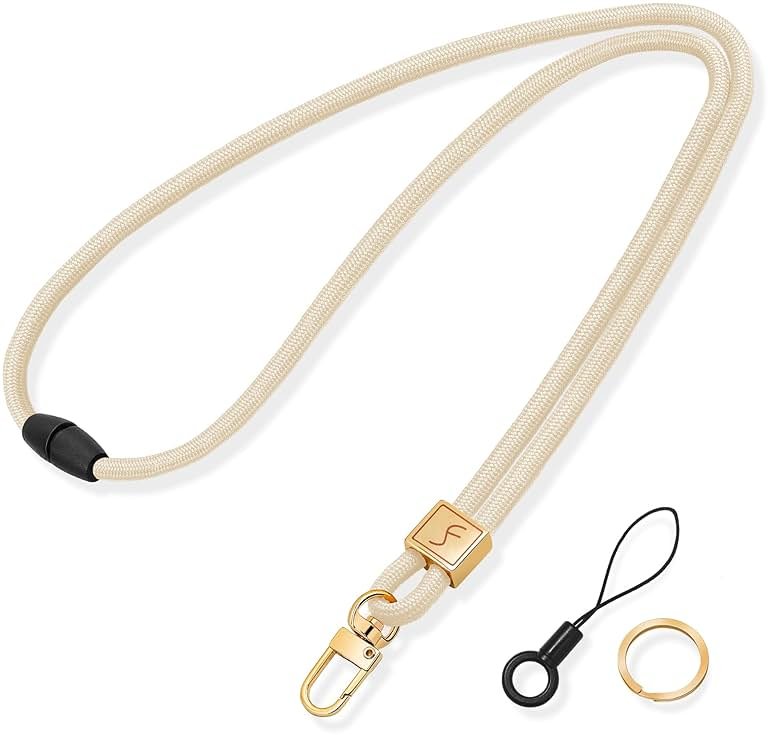 Fishent Lanyard, Cute Neck Lanyards for Keys ID Badges Holder, Keychain Key Teacher Lanyard with Safety Breakaway Buckle for Women Men, Starlight - Product Image