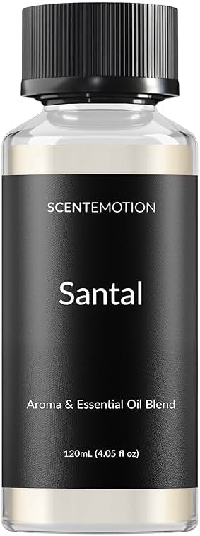 SCENTEMOTION Santal Essential Oils for Diffuser | Aromatherapy Fragrance Oil with Notes of Sandalwood, Musk, & Papyrus | Luxury Scent Oil | 4.05 fl oz, 120ml - Product Image
