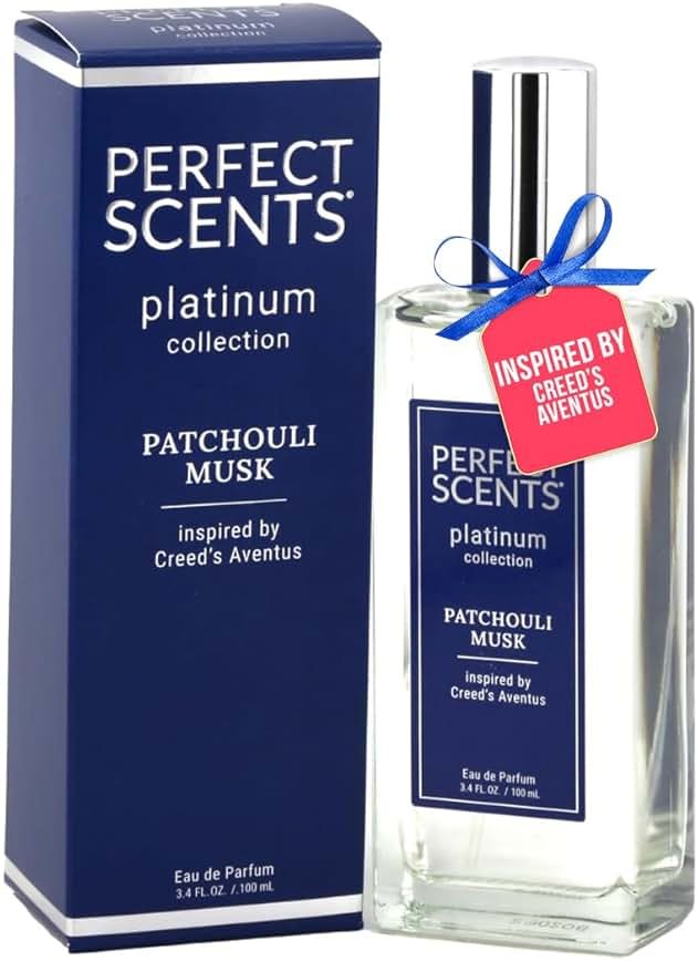 Perfect Scents Fragrances | Inspired by Creed’s Aventus | Platinum Collection | Patchouli Musk | Men’s Eau de Parfum | CLEAN, Vegan, Paraben & Phthalate Free | Never Tested on Animals | 3.4 Fl Oz - Product Image