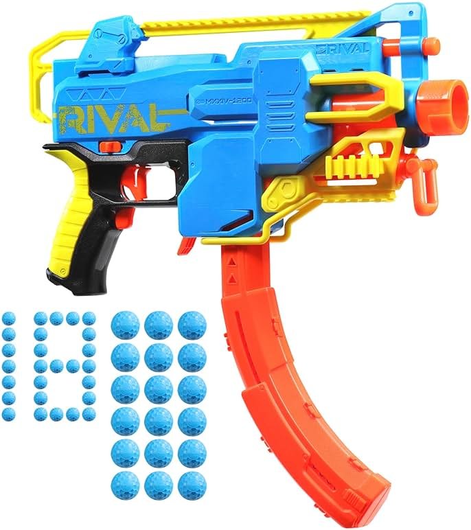 Nerf Rival Challenger MXXIV-1200 Motorized Blaster, Curved 12 Round Magazine, 18 Nerf Rival Accu-Rounds, Gifts for Teens - Product Image