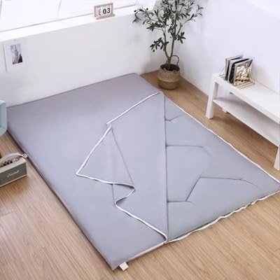 DAZULI Futon Floor Mattress Cover with Zipper 100% Cotton Cover for Traditional Shikibuton Futon Mattress Soft Washable Tatami Mat Protective Cover Dust Cover(Size:100x200 cm/39x79in,Color:B) - Product Image