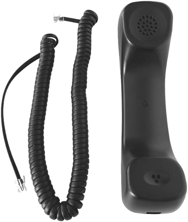 The VoIP Lounge Replacement Handset Receiver with Curly Cord for Grandstream GXP21XX & GXP162X Series IP Phone - Product Image