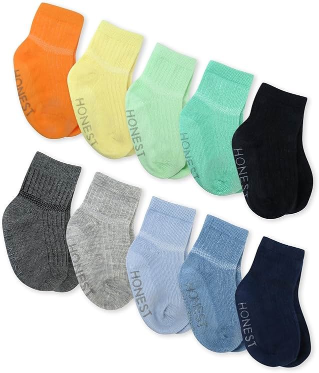 HonestBaby Baby Girls' Cozy Socks (Multipack) - Product Image