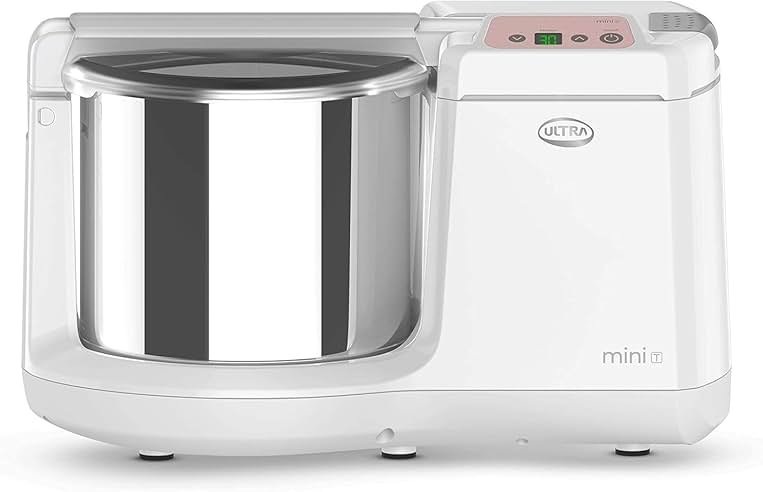 Ultra Mini T Table Top 1.25L Stone Wet Grinder with Atta Kneader & Digital Timer, 110-volt - Product Image