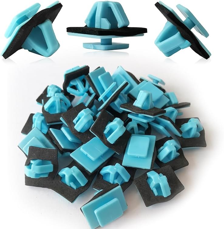 30PCS Blue Rocker Molding Retainer Clip Compatible with Hyundai Kia Elantra Santa Soul Sportage 87756-1F000 - Product Image