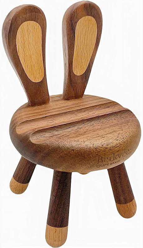Berkvee Phone Stand, Wood Artistic Bunny Design Phone Holder, Desk Accessories, Smart Phone Dock Fits All Mobile Phone/Tablet - Product Image