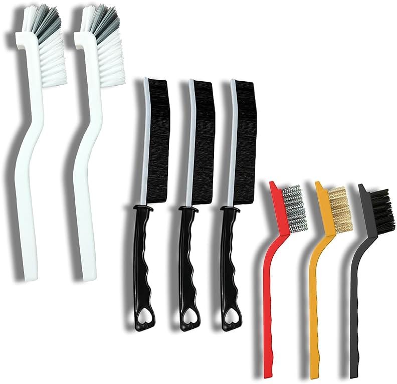 Betanull Crevice Cleaning Brush Set, Multi-Purpose Hard Bristle Brushes for Deep Cleaning Kitchen, Bathroom, Grout, Sink, Cup, Teapot, Bottle, Blender, Corners, Tight Spaces & More - Product Image