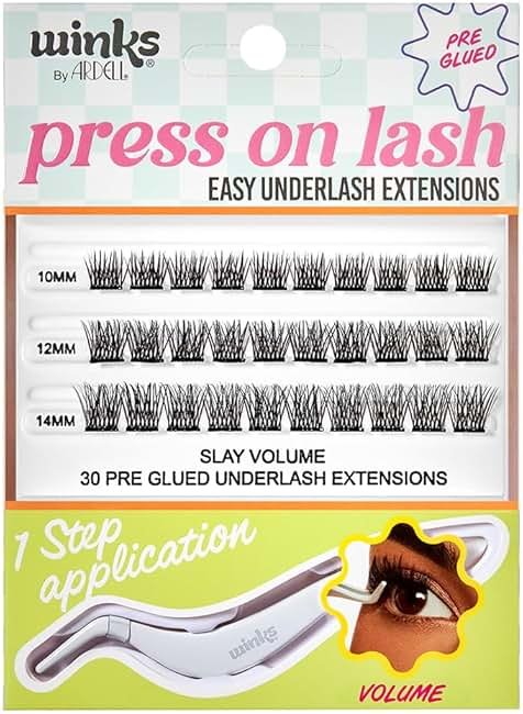 Ardell Winks Press On Eyelash Extensions, Volume - DIY Clusters, 30 Individual Lashes, Natural Look with Applicator, 1 Pack - Product Image