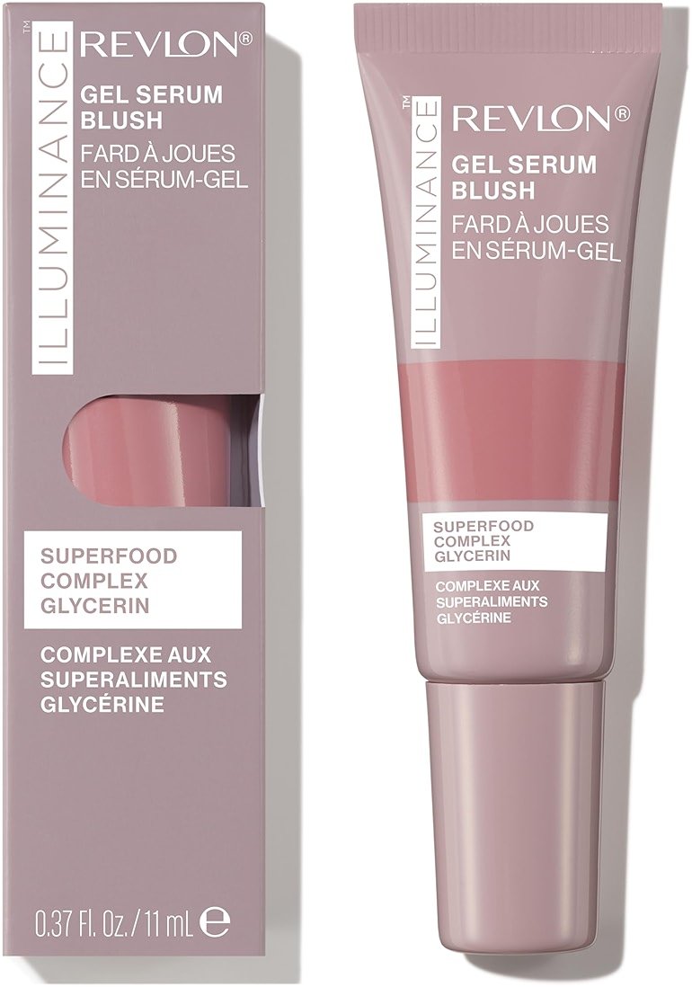 Revlon Illuminance Gel Serum Blush, Visibly Plump Cheeks, Dewy Finish and Hydrates All Day, 110 Enchanting Mauve, 0.37 fl oz. - Product Image