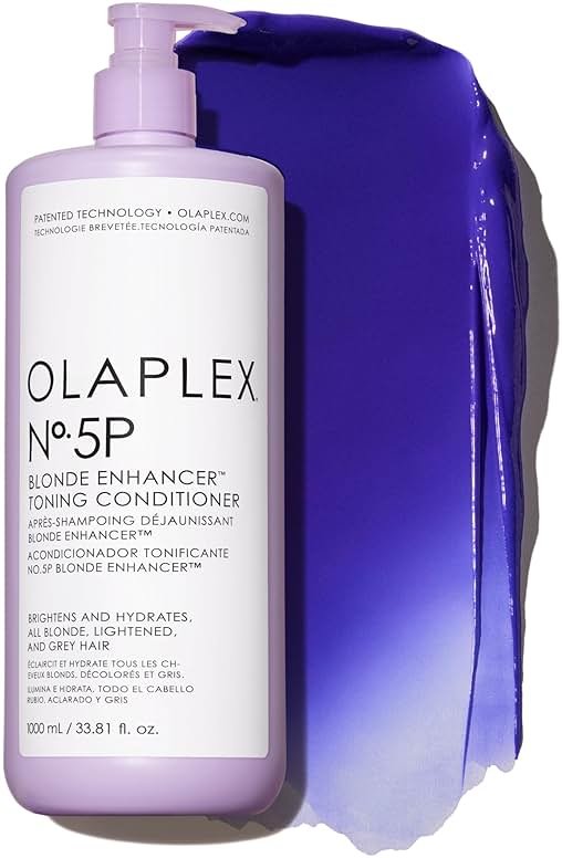 Olaplex Nº.5P Blonde Enhancer Purple Toning Conditioner: Neutralizes Brassiness & Strengthen | Repairs Damages & Hydrates Hair | For Coily, Curly, Straight, and Wavy - Product Image