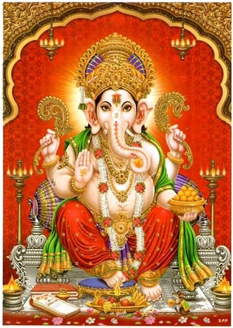 Lord Shri Ganesh - Religious Spiritual Poster (Ganesh Ji) - Product Image