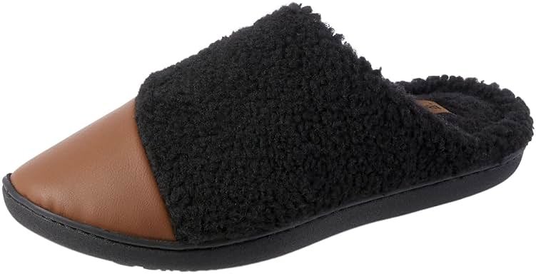 Isotoner Women's Clog Slipper: Indoor/Outdoor, Non-Slip, Memory Foam, Vegan Leather, Machine Washable - Product Image