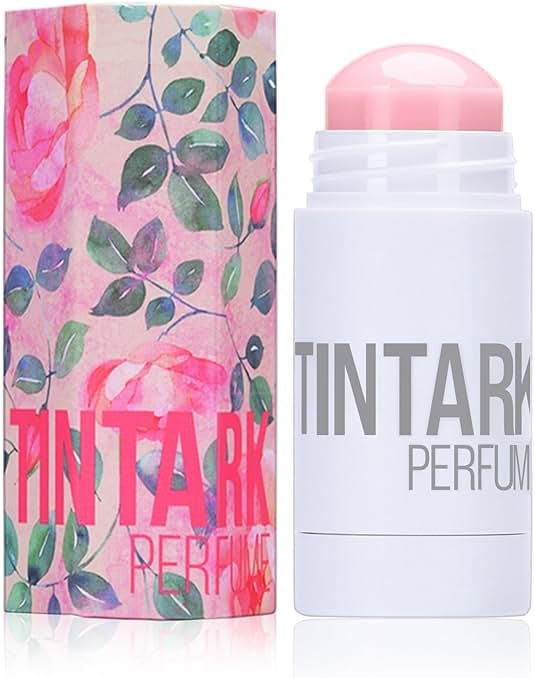 Tintark Solid Perfume, Eau de Parfum for Women & Men - Infused with Turkish Rose, Raspberry Blossom, and Pink Pepper - Woody Floral Scent - Long Lasting Fragrance Balm, Travel Size 0.53oz - Product Image