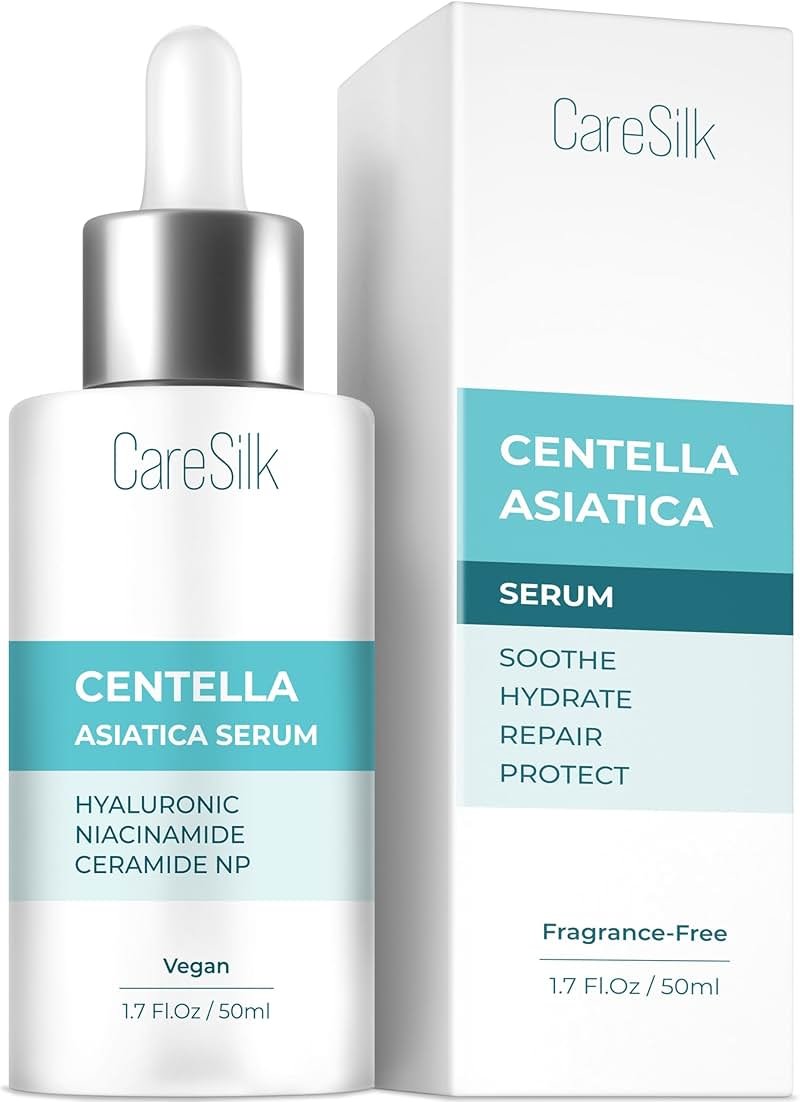 Centella Asiatica Face Serum - Natural Calming & Protecting Moisturizer with Pure Centella Extract - Niacinamide & Hyaluronic Acid Serum for Face - Product Image