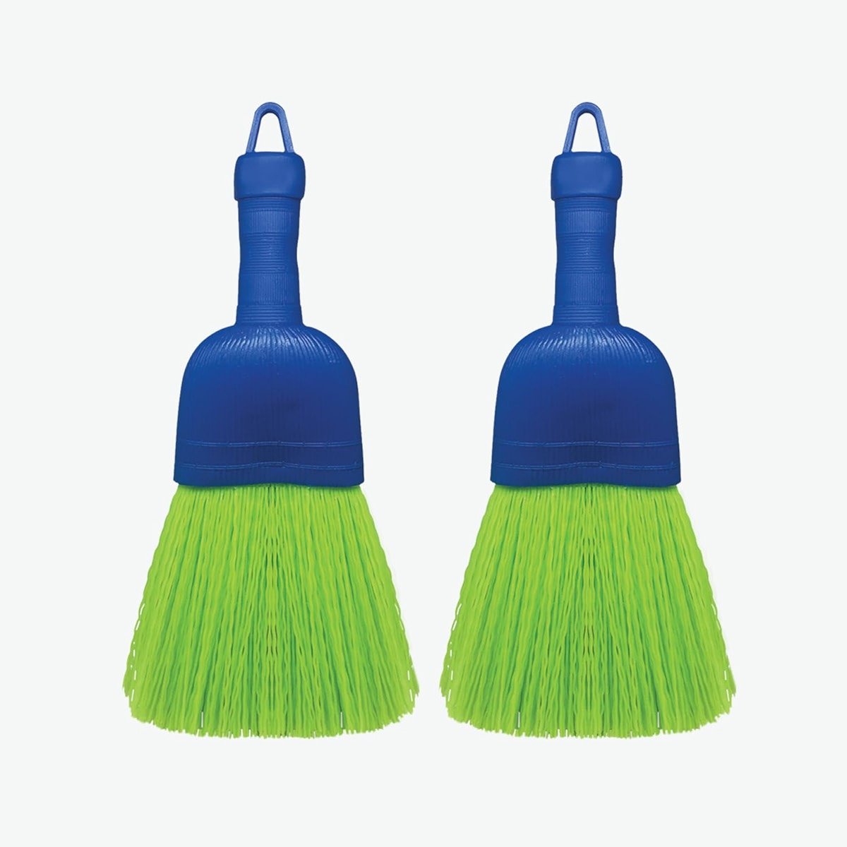 LOLA Whisk Broom, Hand Brush, 2 Pack, Durable Bristles, Whisks Away Dirt & Debris, Compact, Hang Hole for Easy Storage, Indoor/Outdoor - Product Image